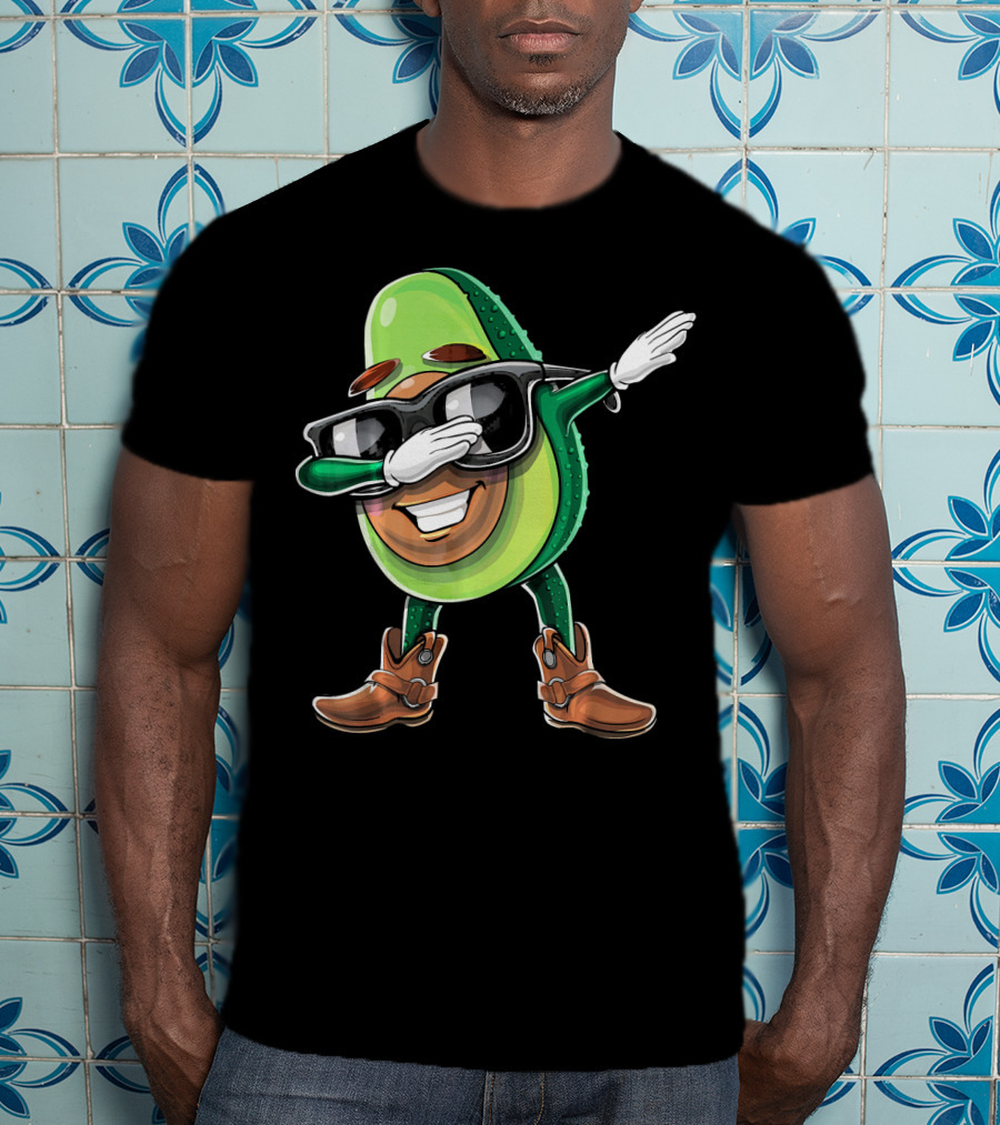 Cinco De Mayo Dabbing Avocado Fiesta Fun T-Shirt