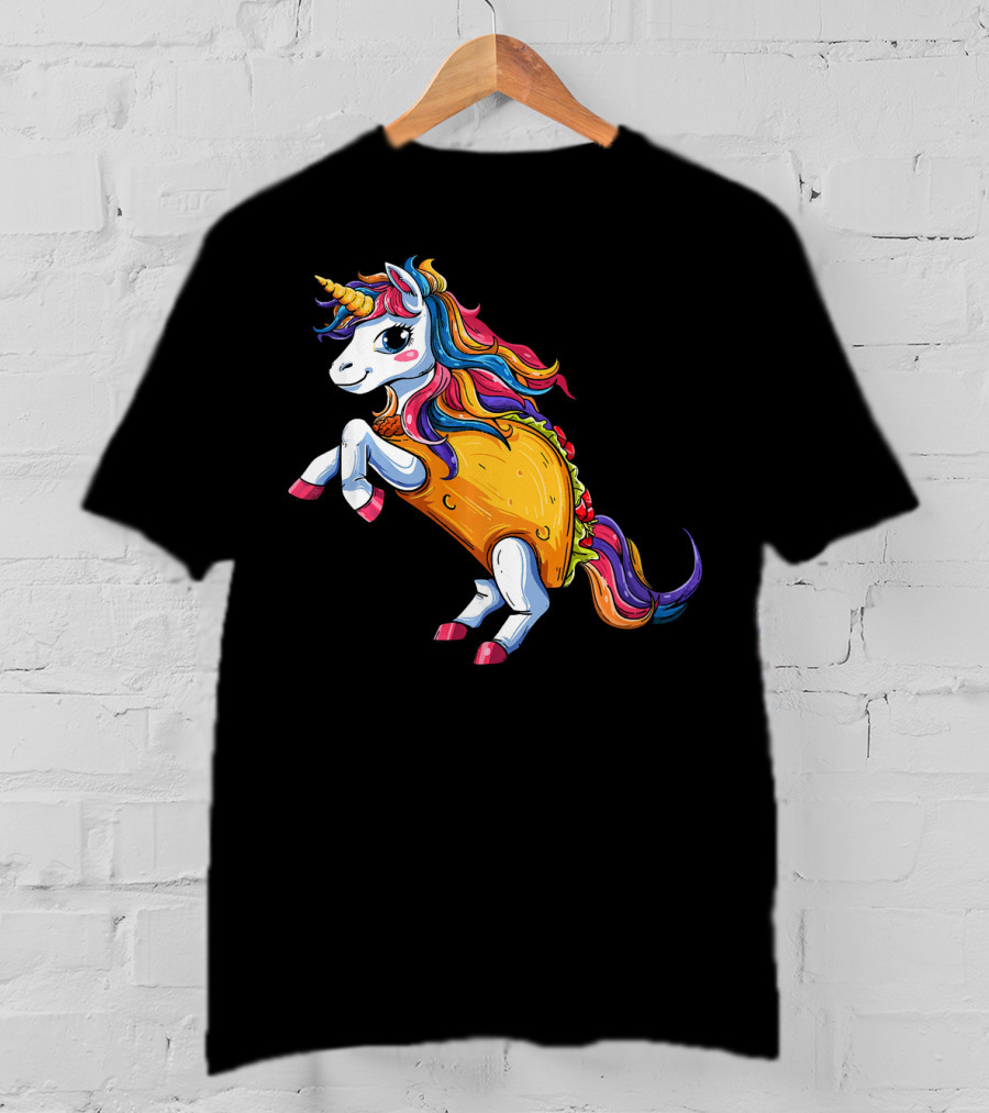 Unicorn Tacos Cinco De Mayo Rainbow Magic T-Shirt