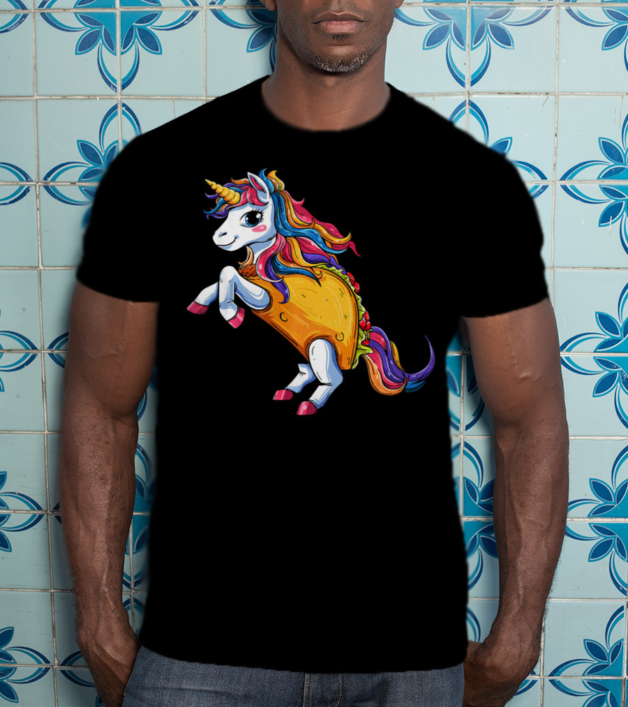 Unicorn Tacos Cinco De Mayo Rainbow Magic T-Shirt