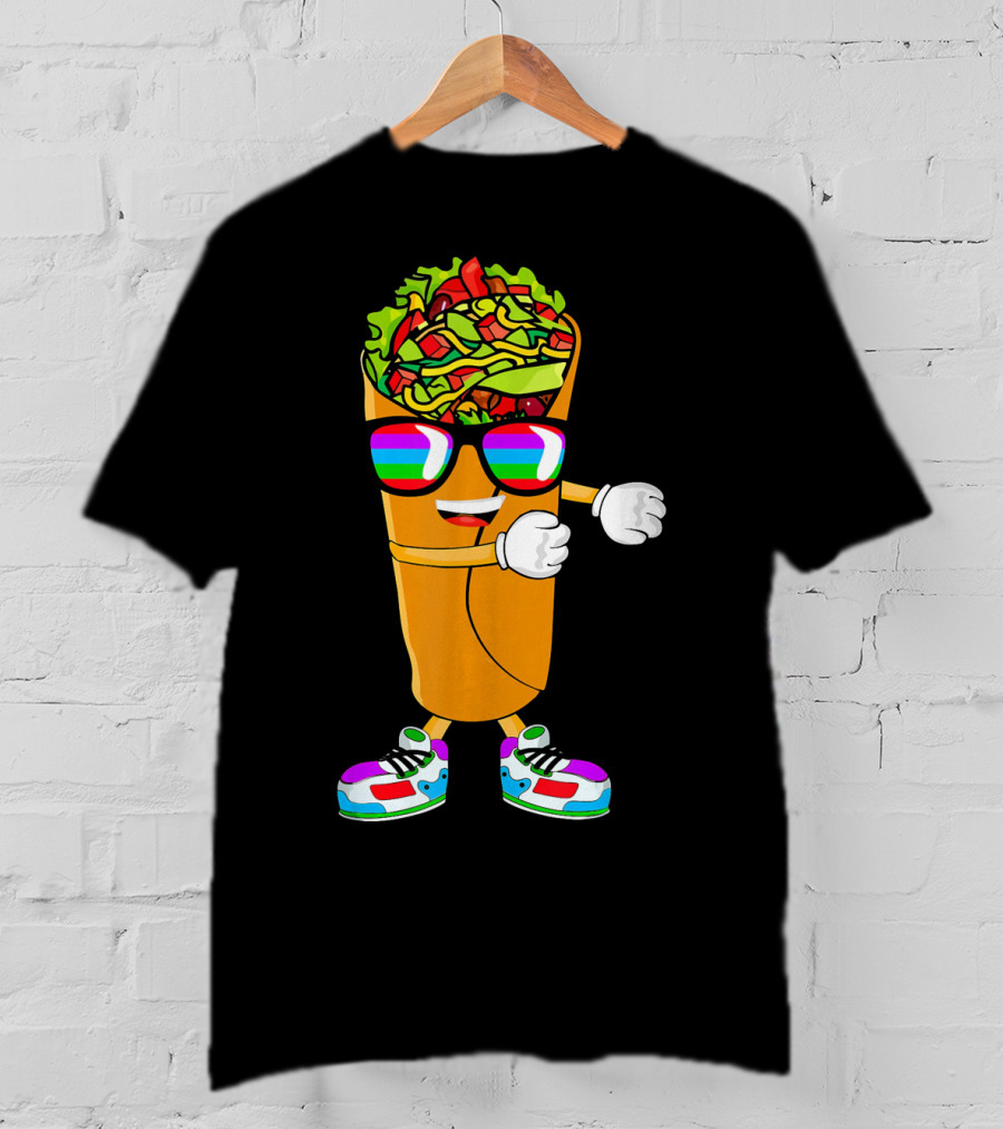 Flossing Burrito Dancing Cinco De Mayo Fun T-Shirt