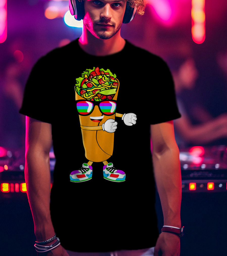 Flossing Burrito Dancing Cinco De Mayo Fun T-Shirt