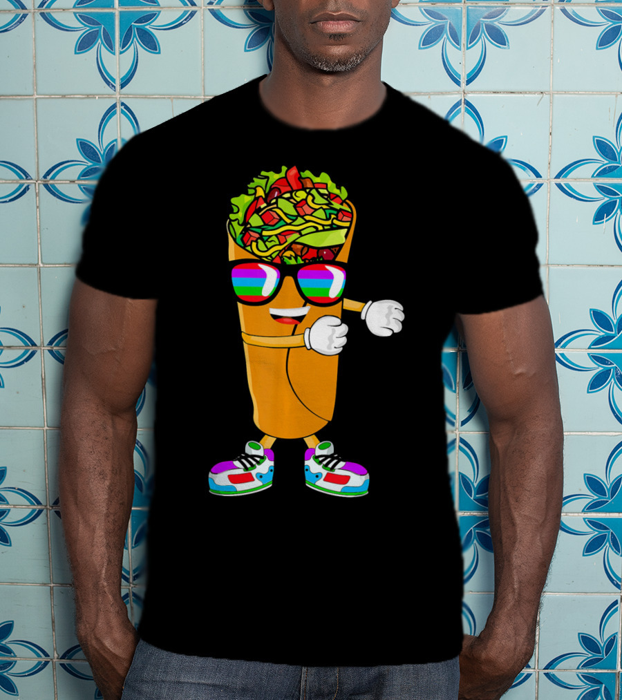 Flossing Burrito Dancing Cinco De Mayo Fun T-Shirt
