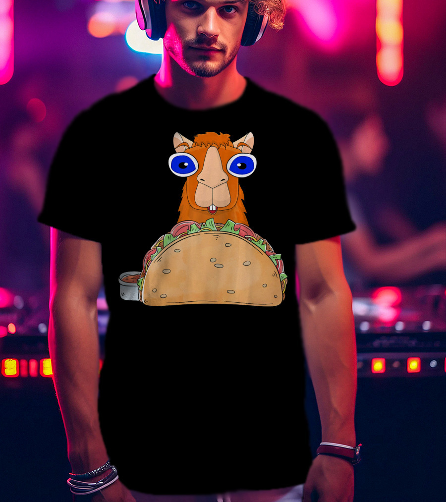 Llama Taco Lover Cinco De Mayo T-Shirt