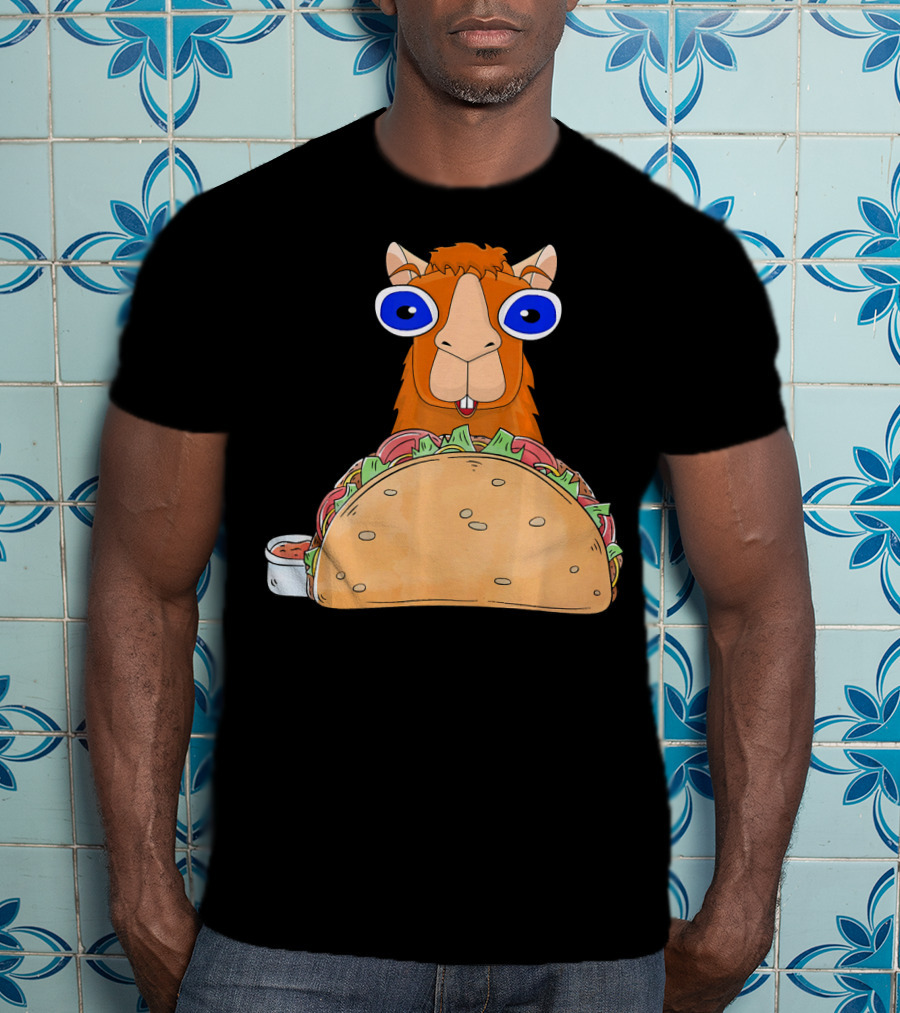 Llama Taco Lover Cinco De Mayo T-Shirt