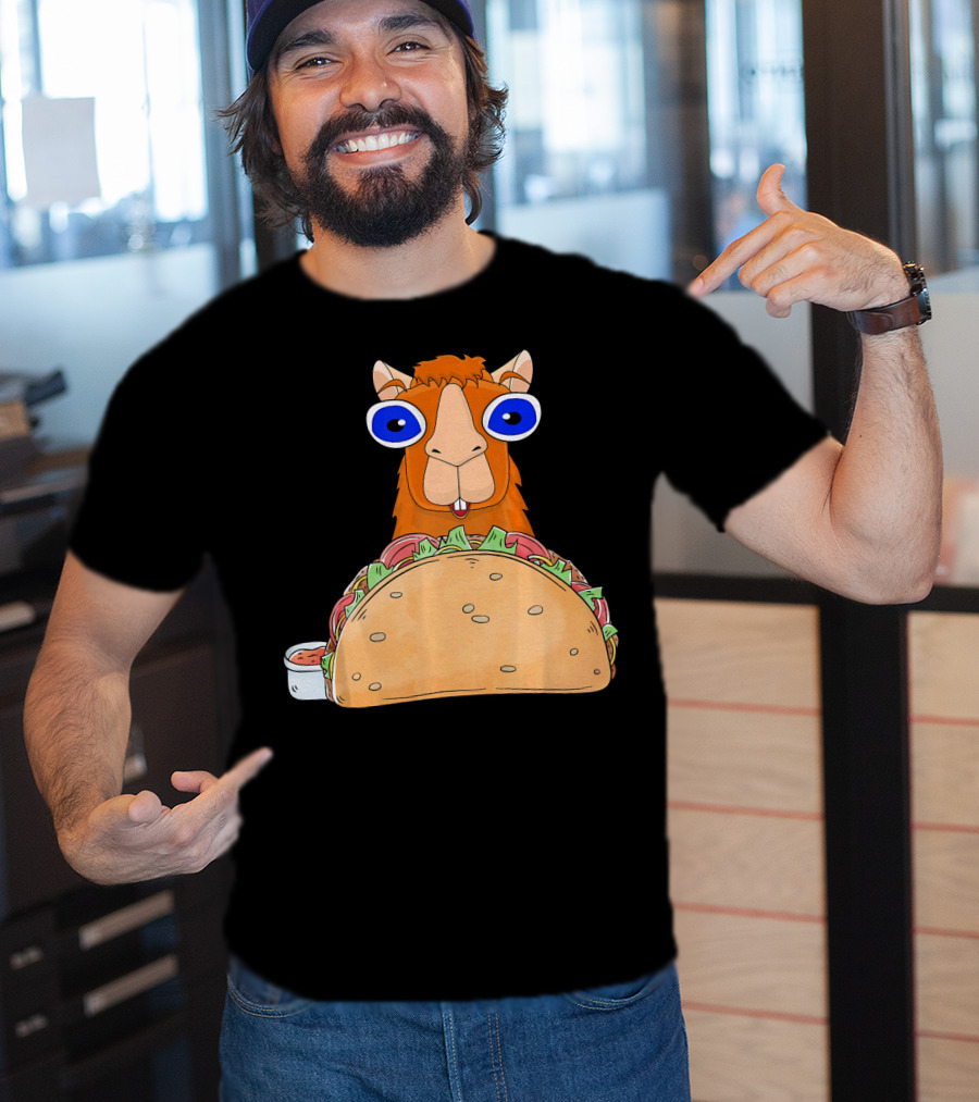 Llama Taco Lover Cinco De Mayo T-Shirt