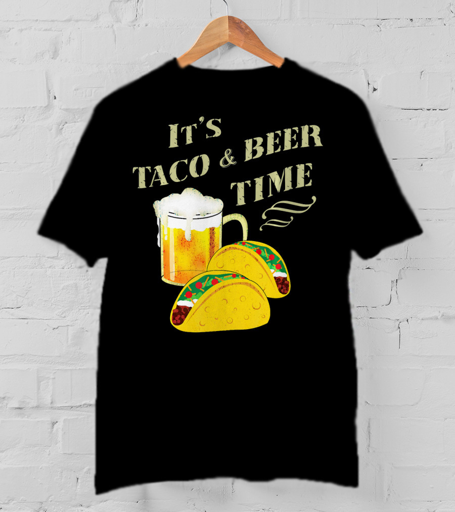 It's Taco And Beer Time With Tacos And Beer Mug T-Shirt