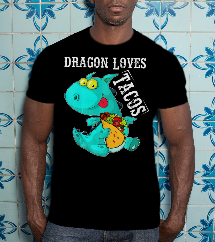 Dragon Loves Tacos Cinco De Mayo Taco T-Shirt