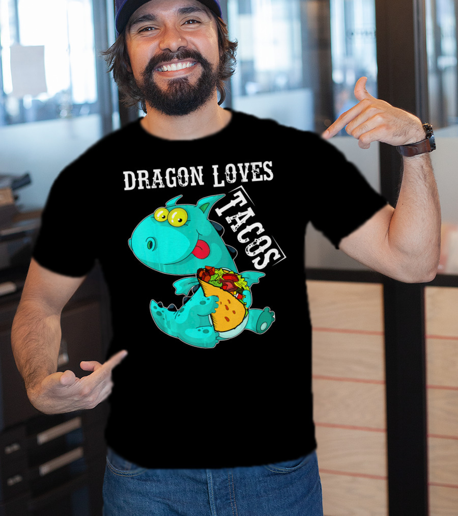 Dragon Loves Tacos Cinco De Mayo Taco T-Shirt