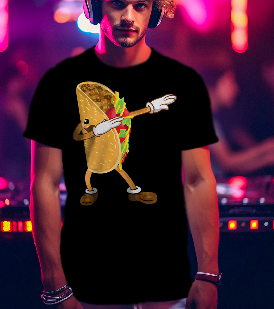 Dabbing Taco Dance Funny Cinco De Mayo T-Shirt