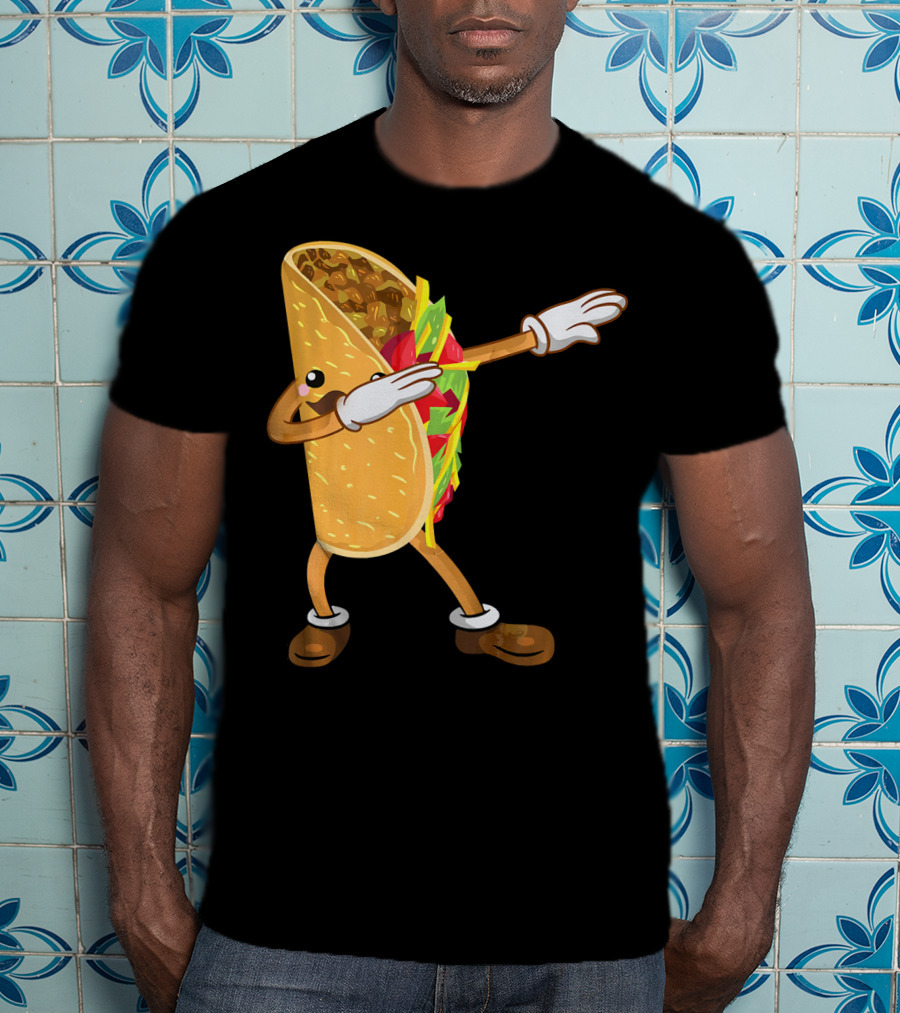 Dabbing Taco Dance Funny Cinco De Mayo T-Shirt