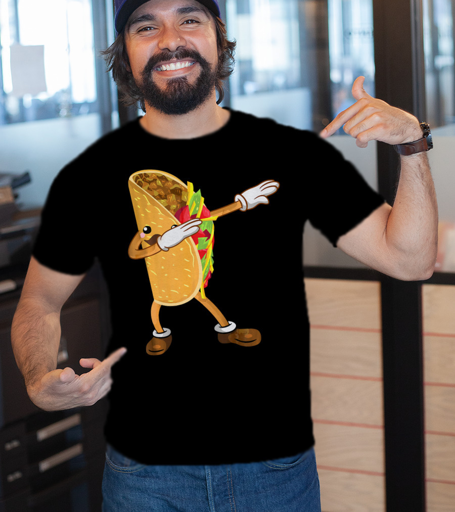 Dabbing Taco Dance Funny Cinco De Mayo T-Shirt