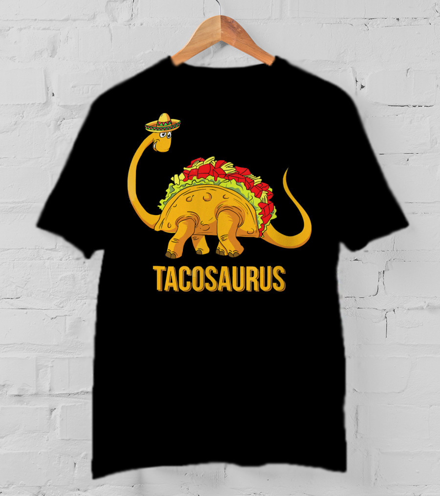 Tacosaurus Funny Cinco De Mayo Dinosaur Sombrero Tac T-Shirt