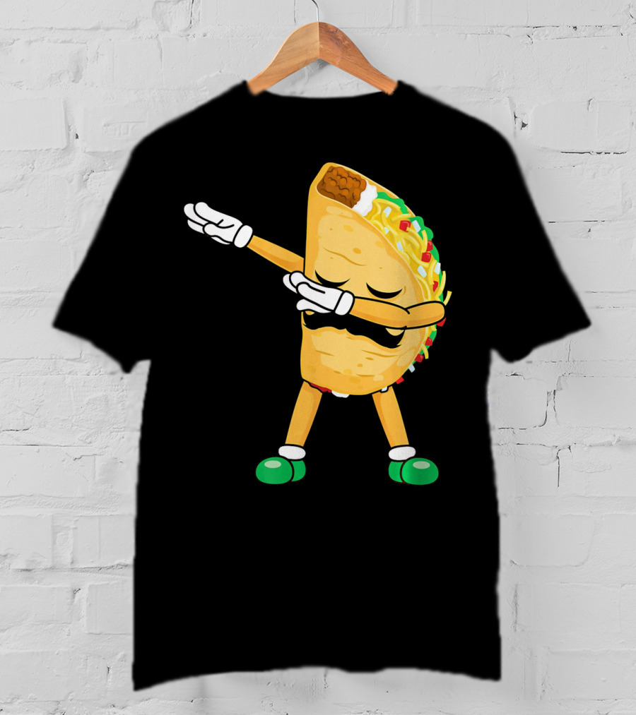 Dabbing Taco Mexican Cinco De Mayo Dab T-Shirt