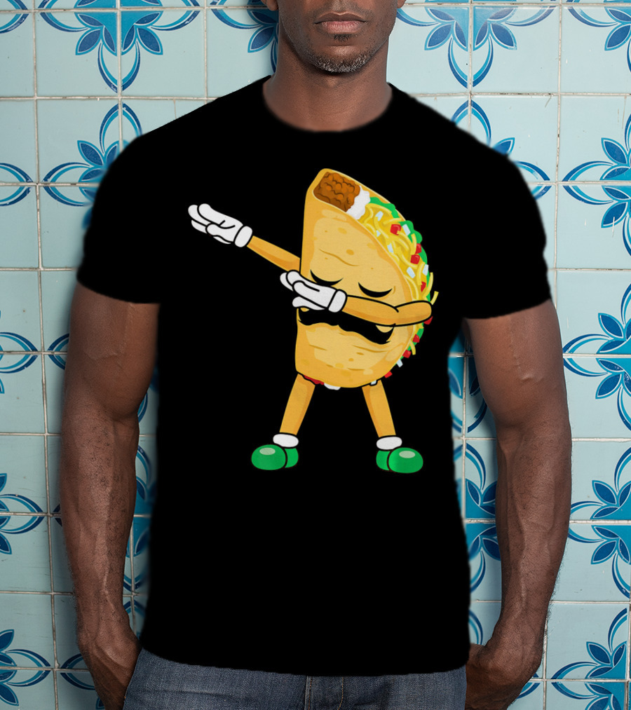Dabbing Taco Mexican Cinco De Mayo Dab T-Shirt