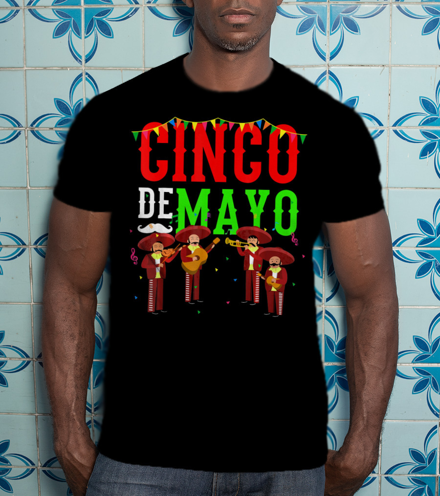 Cinco De Mayo Mariachi Men Mexico T-Shirt