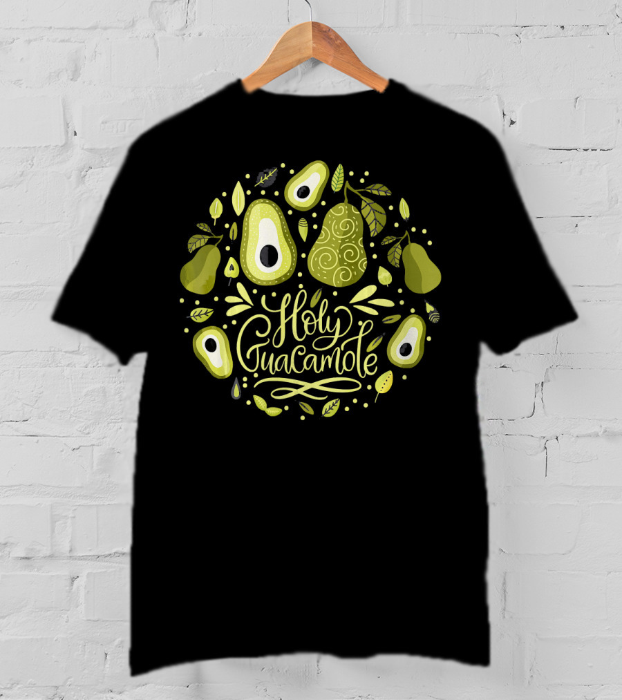 Holy Guacamole Avocado Lover Vegan Delight T-Shirt
