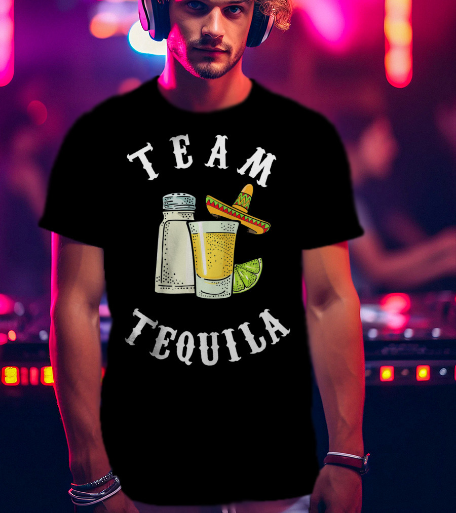 Team Tequila Salt Lime Sombrero Cinco Amigos T-Shirt