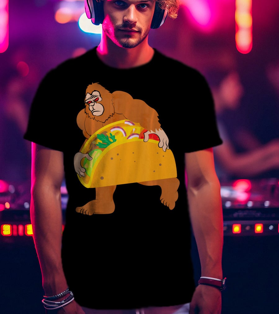 Bigfoot Taco Cinco De Mayo T-Shirt
