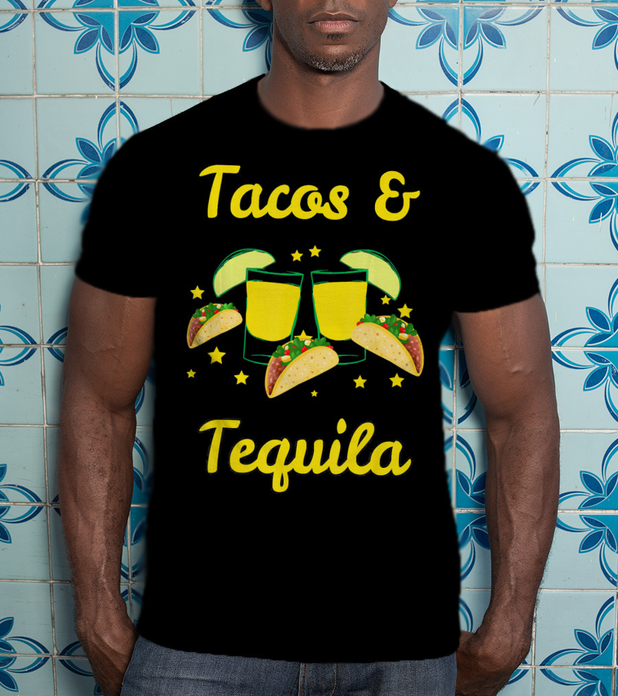 Cinco De Mayo Tacos Tequila Emoji T-Shirt