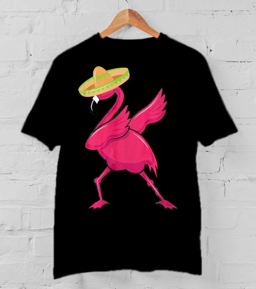 Flamingos De Mayo Cinco De Mayo Sombrero T-Shirt