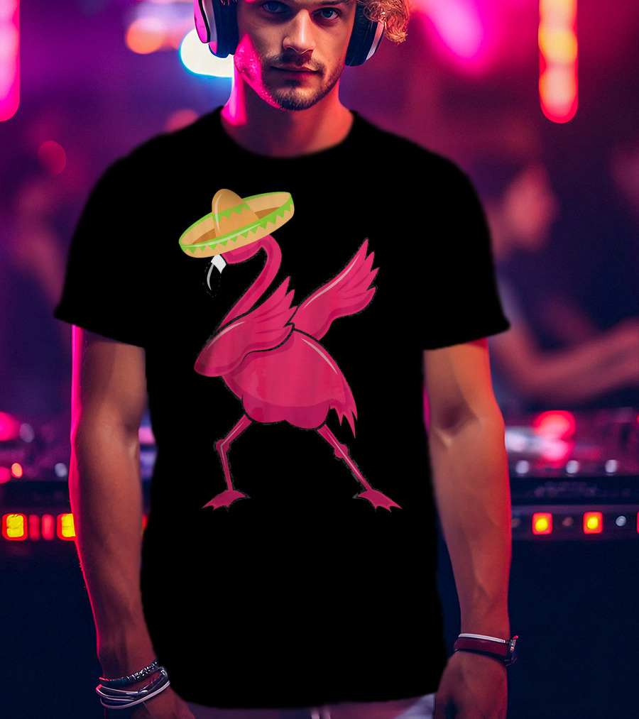 Flamingos De Mayo Cinco De Mayo Sombrero T-Shirt