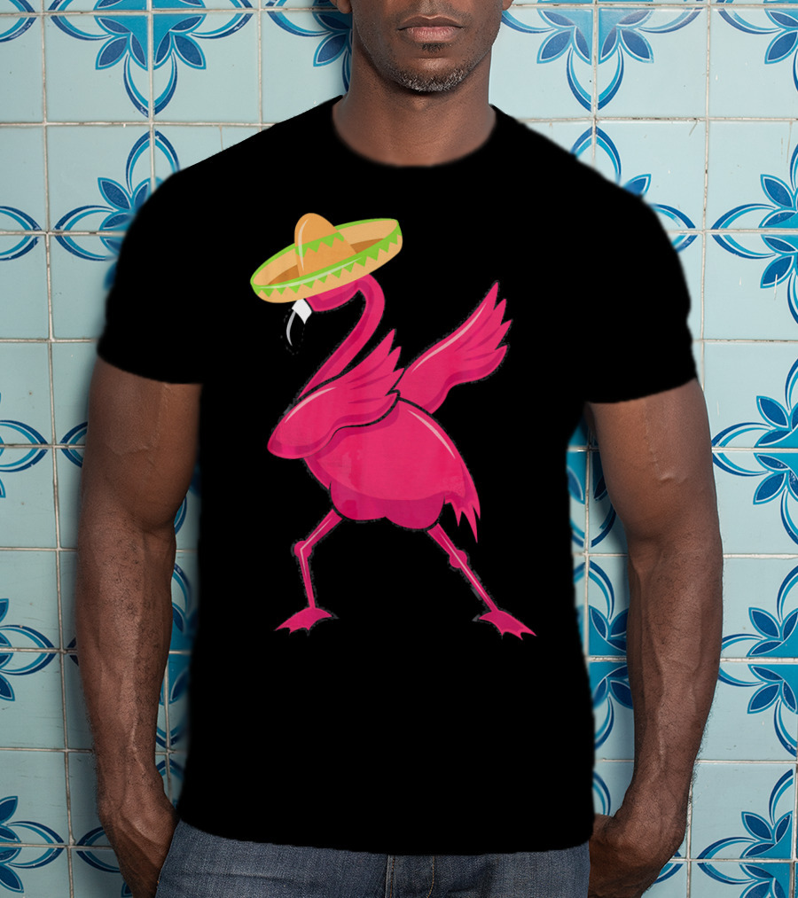 Flamingos De Mayo Cinco De Mayo Sombrero T-Shirt