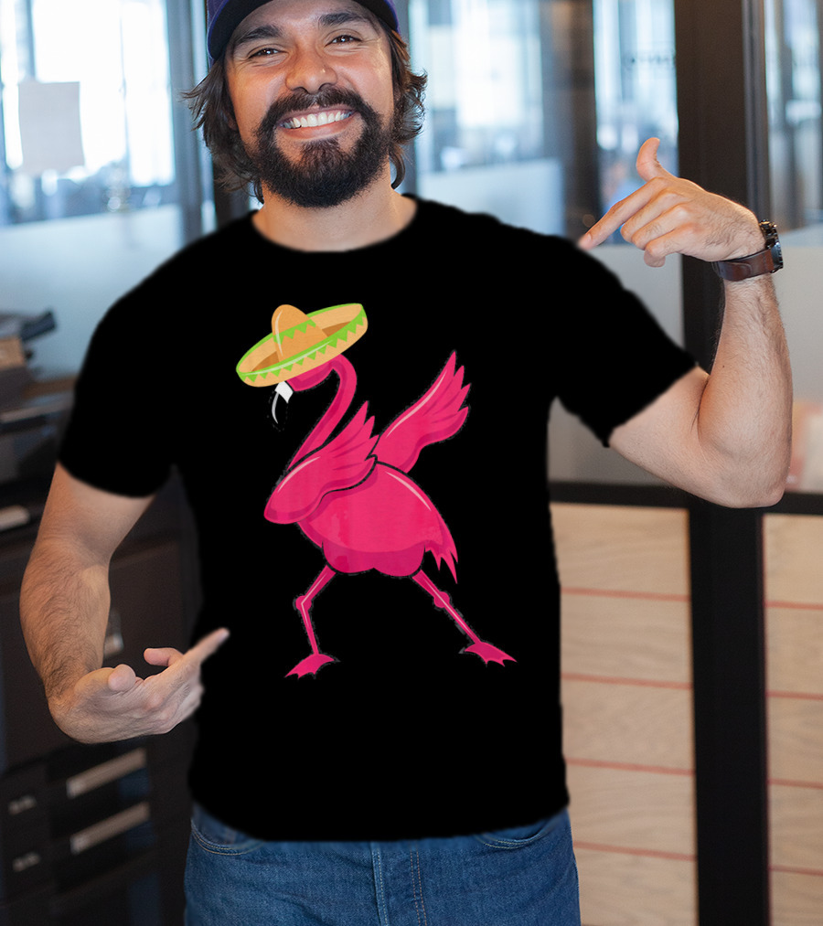 Flamingos De Mayo Cinco De Mayo Sombrero T-Shirt