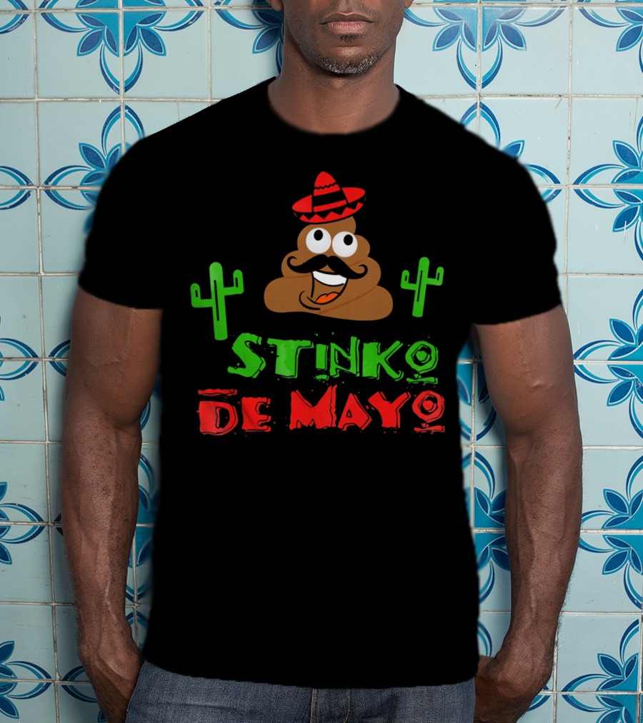 Stinko De Mayo Emoji Cactus Fun T-Shirt