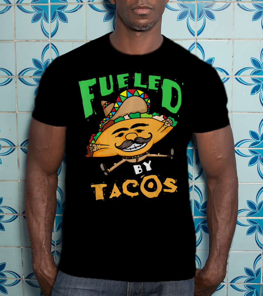 Fueled By Tacos Sombrero Cinco De Mayo T-Shirt
