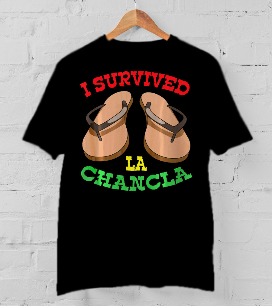Funny Cinco De Mayo Mexican Saying I Survived La Chancla T-Shirt