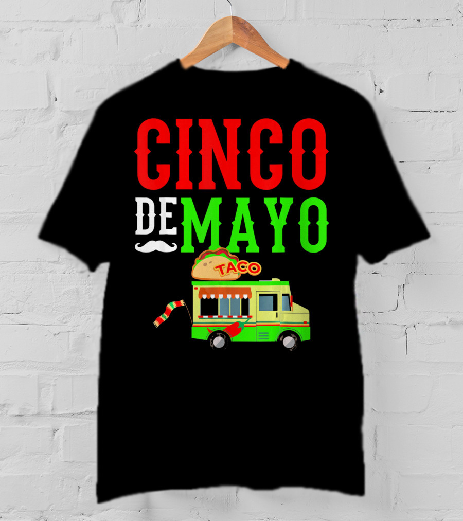 Cinco De Mayo Taco Bus Funny Mexico T-Shirt