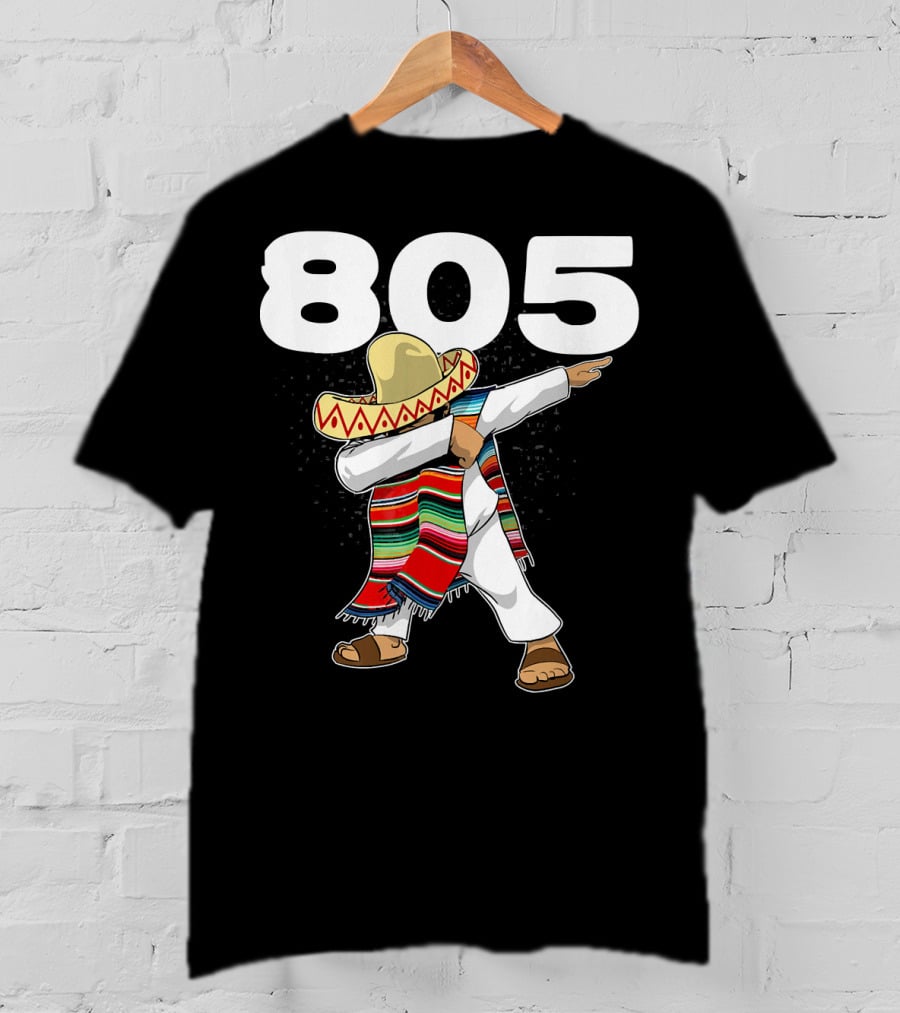 805 Cinco De Mayo Mexican Celebration Dance In California Area Code T-Shirt