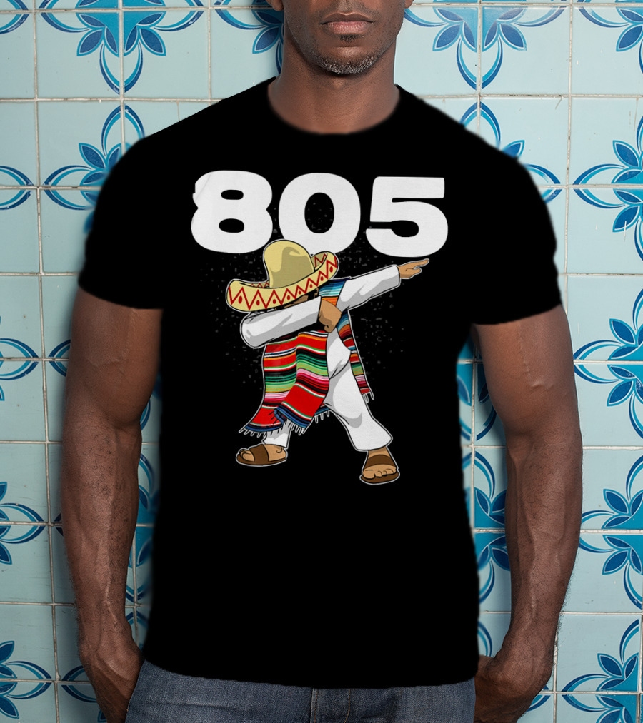 805 Cinco De Mayo Mexican Celebration Dance In California Area Code T-Shirt
