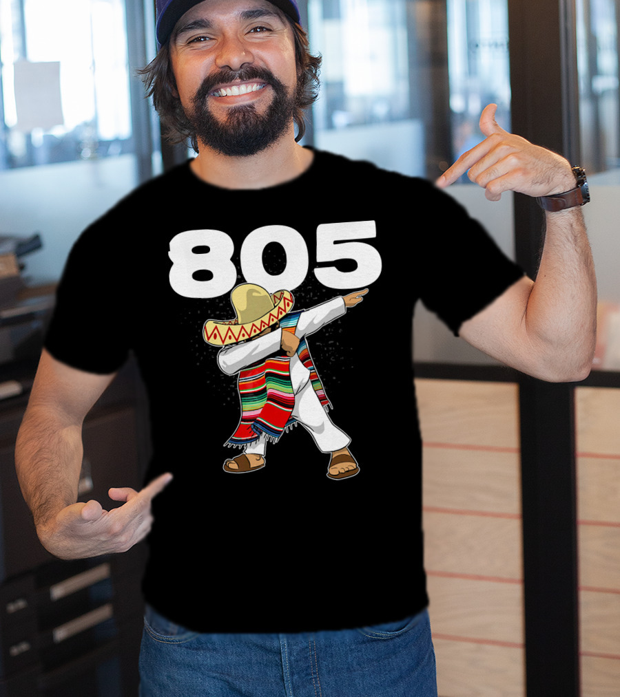 805 Cinco De Mayo Mexican Celebration Dance In California Area Code T-Shirt