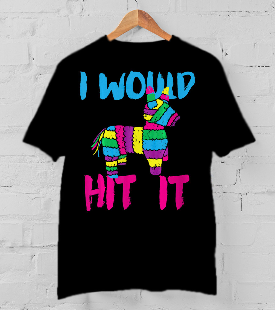 I Would Hit It Colorful Cinco De Mayo Piñata T-Shirt