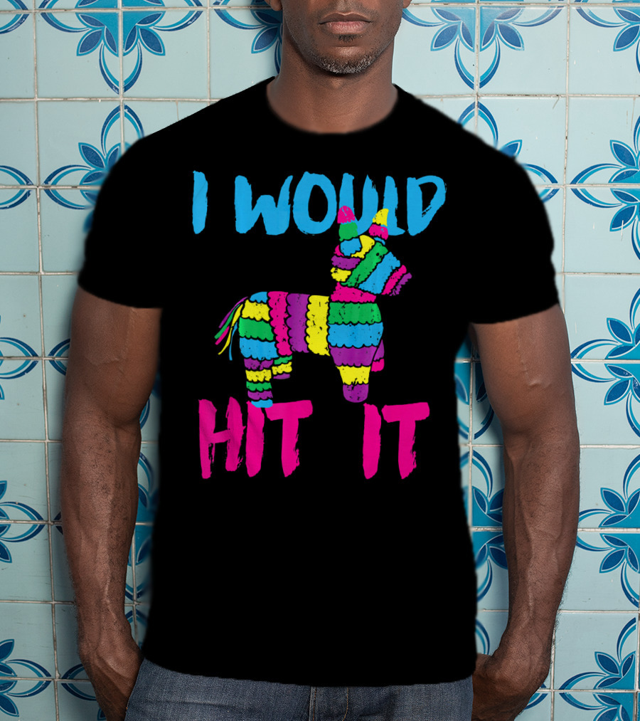 I Would Hit It Colorful Cinco De Mayo Piñata T-Shirt