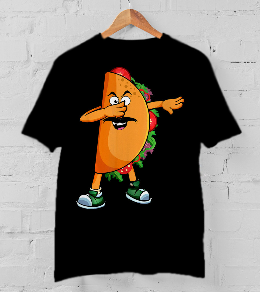 Dabbing Taco Mexican Dab Tacos Salsa Dance Fun T-Shirt