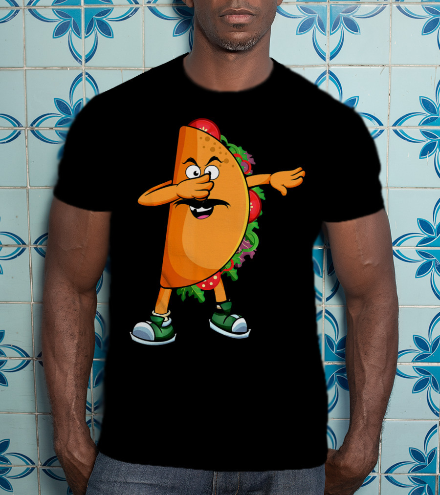 Dabbing Taco Mexican Dab Tacos Salsa Dance Fun T-Shirt
