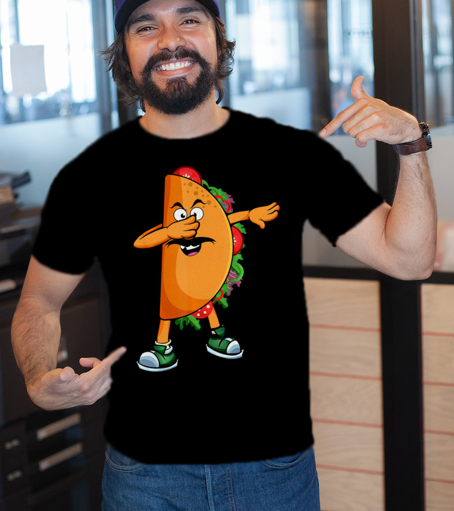 Dabbing Taco Mexican Dab Tacos Salsa Dance Fun T-Shirt