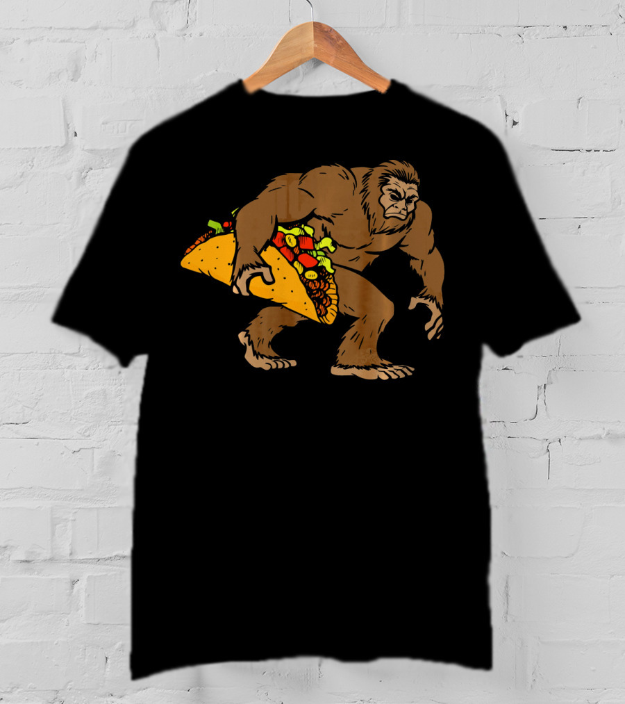 Bigfoot Taco Funny Sasquatch Cinco De Mayo Fiesta T-Shirt