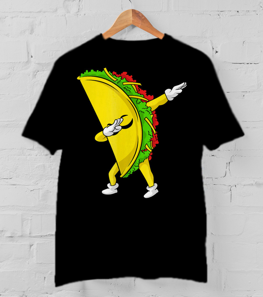 Dabbing Taco Cinco De Mayo Mexican Fiesta T-Shirt