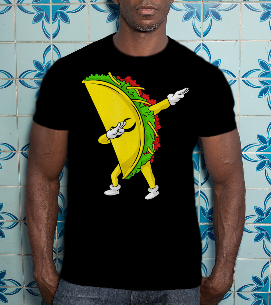 Dabbing Taco Cinco De Mayo Mexican Fiesta T-Shirt