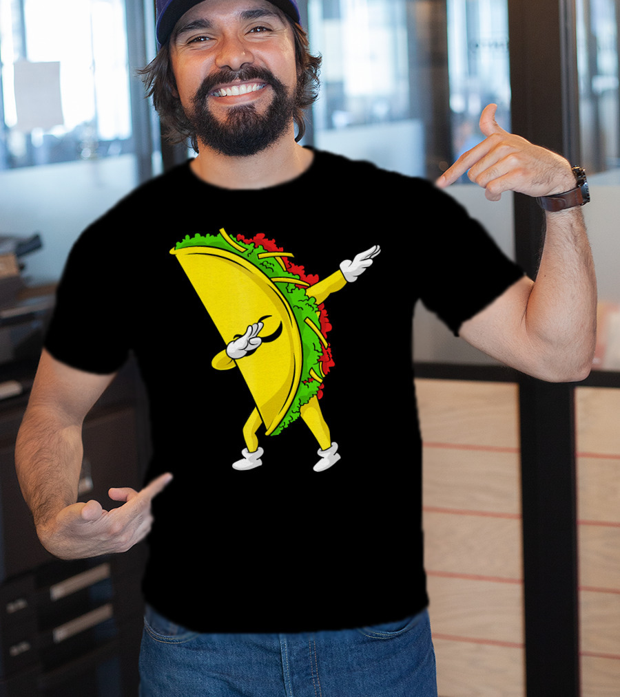 Dabbing Taco Cinco De Mayo Mexican Fiesta T-Shirt