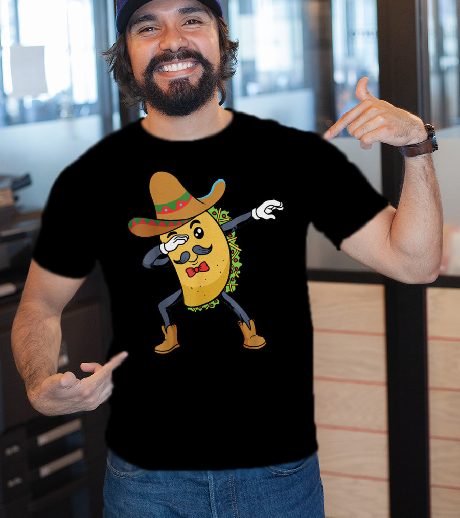Cinco De Mayo Sombrero Dabbing Taco Fiesta T-Shirt
