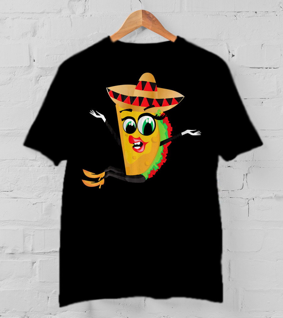 Cinco De Mayo Funny Sombrero Taco Fiesta T-Shirt
