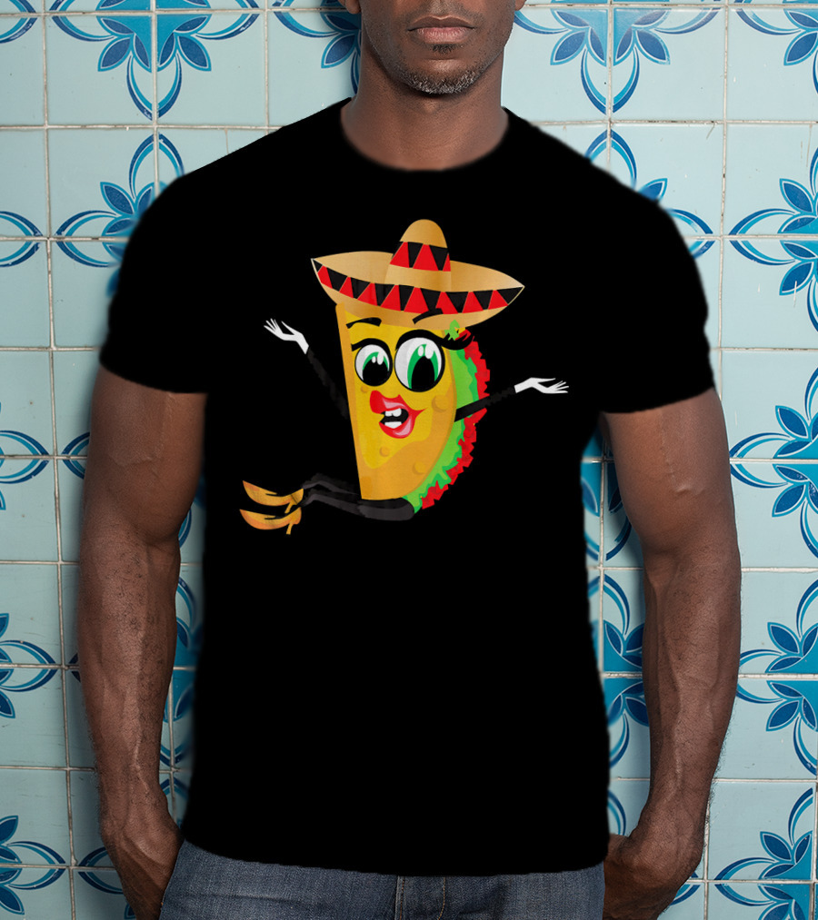 Cinco De Mayo Funny Sombrero Taco Fiesta T-Shirt