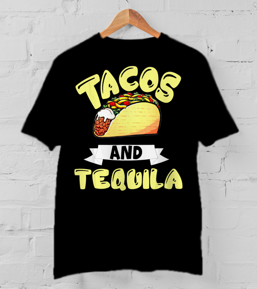 Tacos And Tequila Cinco De Mayo Celebration Mexica T-Shirt