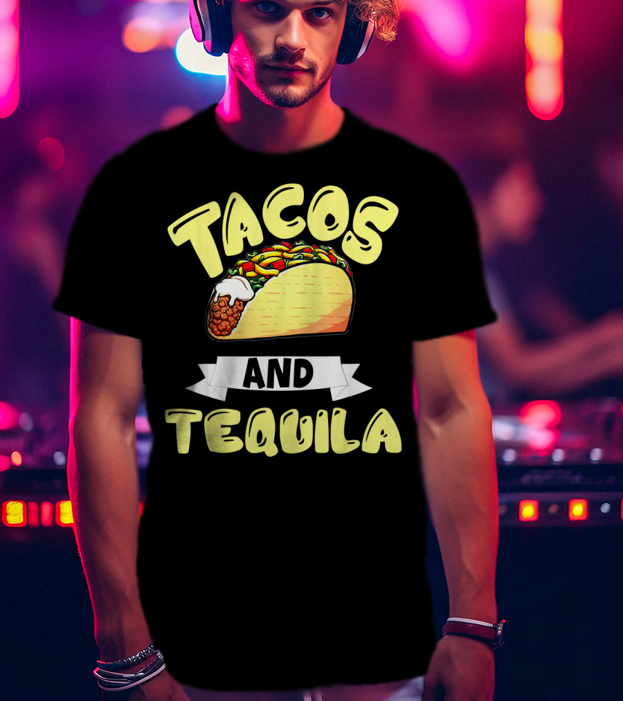 Tacos And Tequila Cinco De Mayo Celebration Mexica T-Shirt