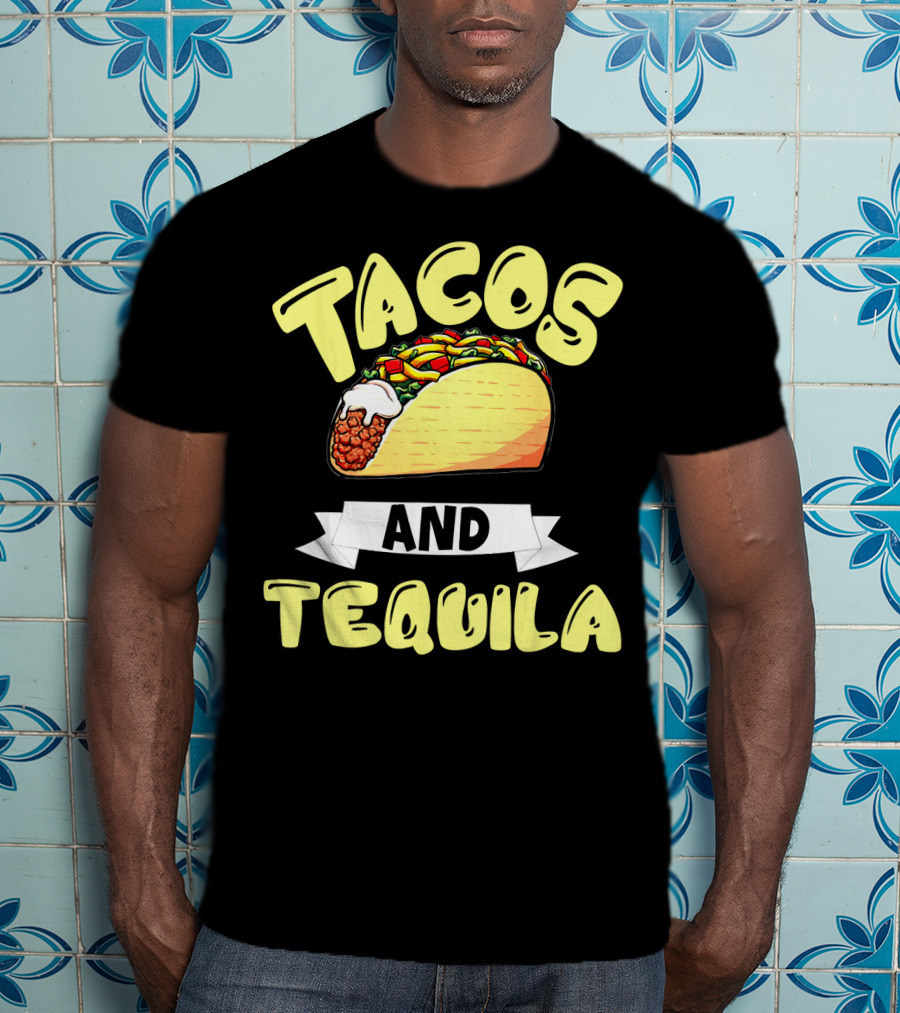 Tacos And Tequila Cinco De Mayo Celebration Mexica T-Shirt