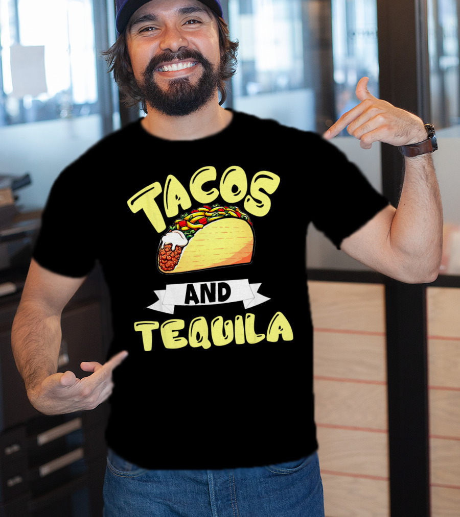 Tacos And Tequila Cinco De Mayo Celebration Mexica T-Shirt